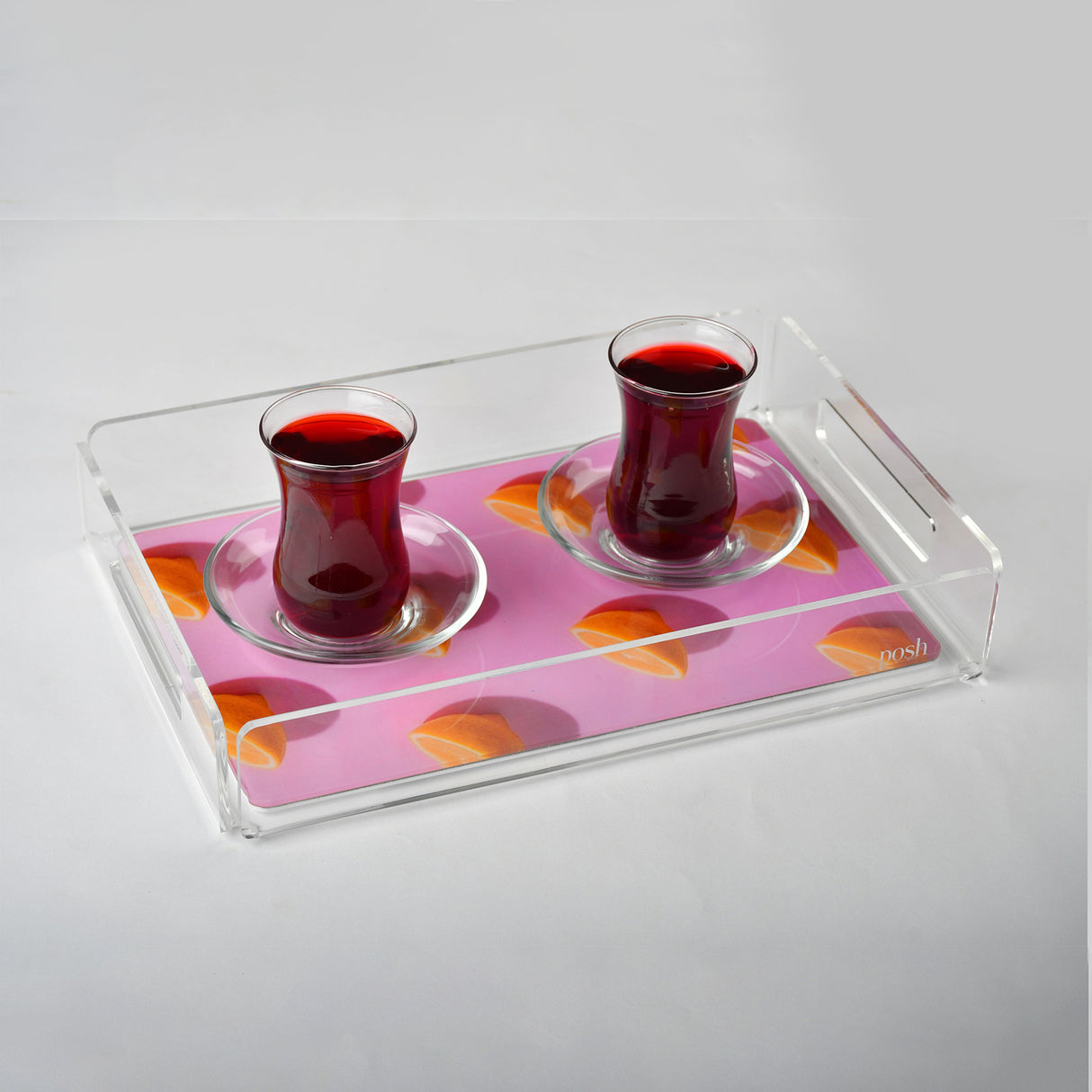 Orange Printed Tray