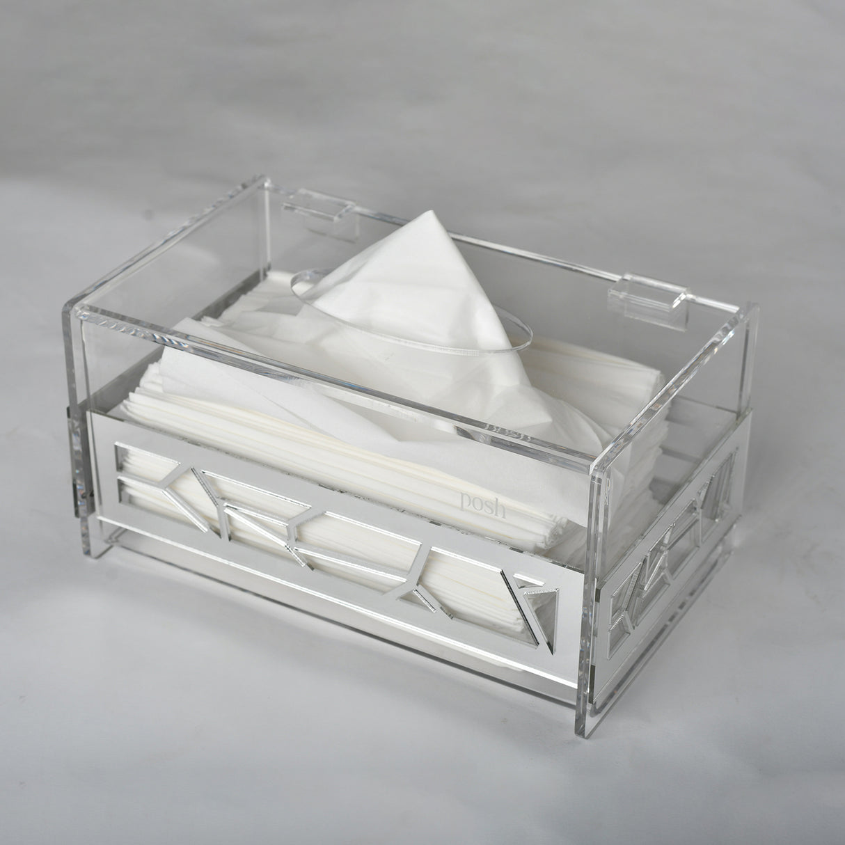 Silver Tissue Box