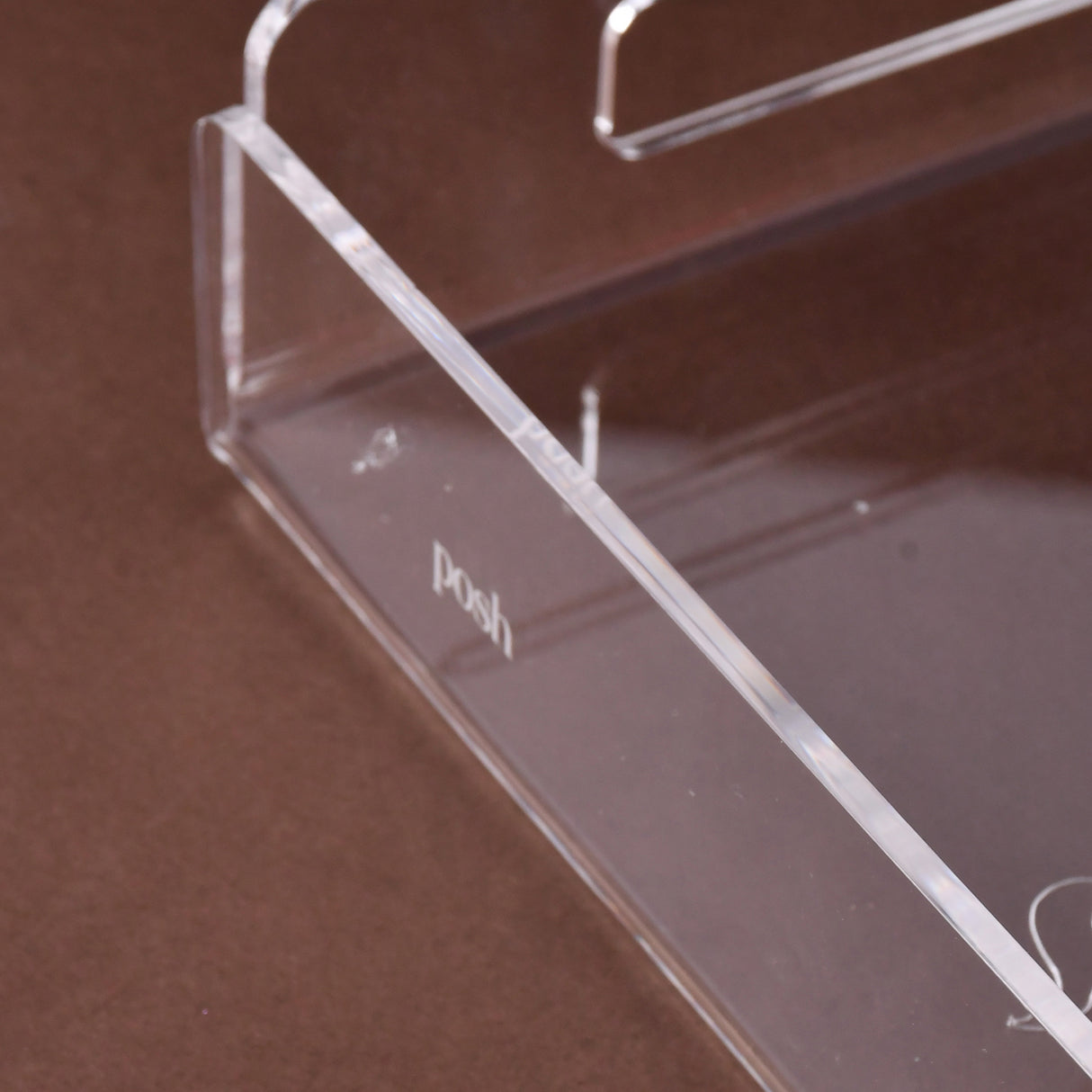 Small engraved transparent tray (رمضان كريم) 20x30