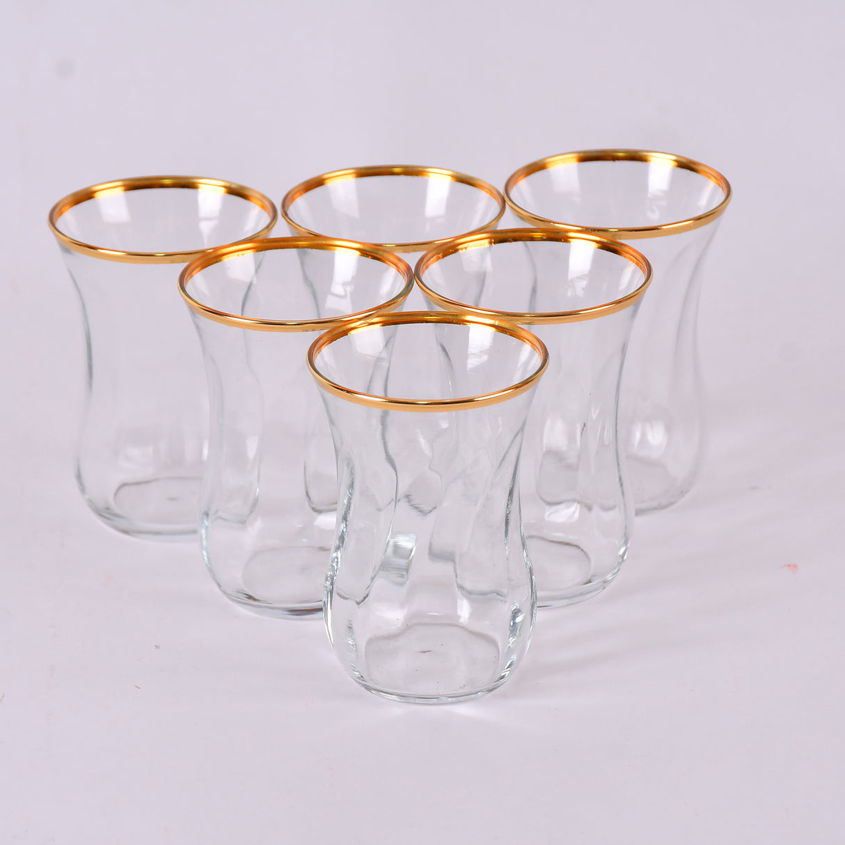 stkana cups set of 6 cups (gold line)