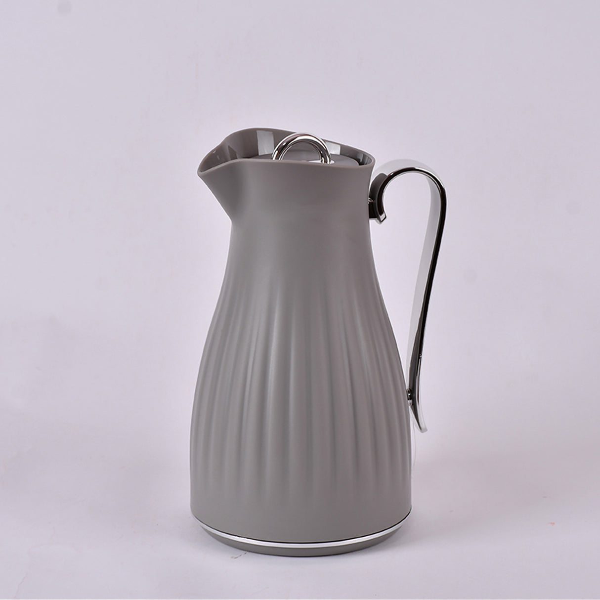 grey waterpot with silver handle 1 litre