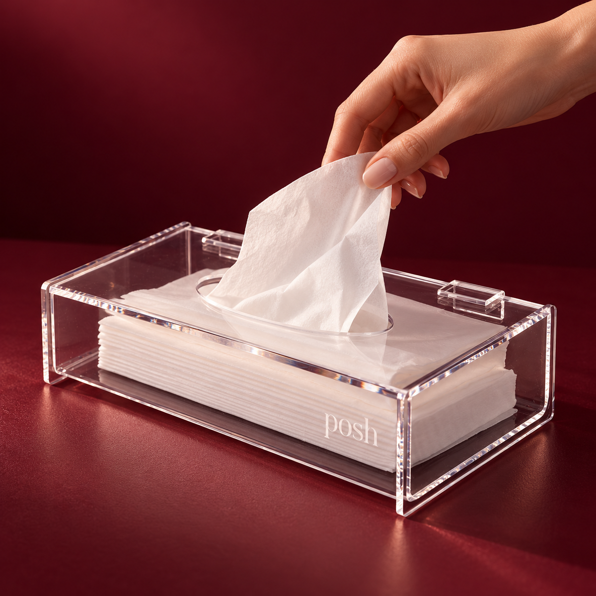 Transparent Tissue Box