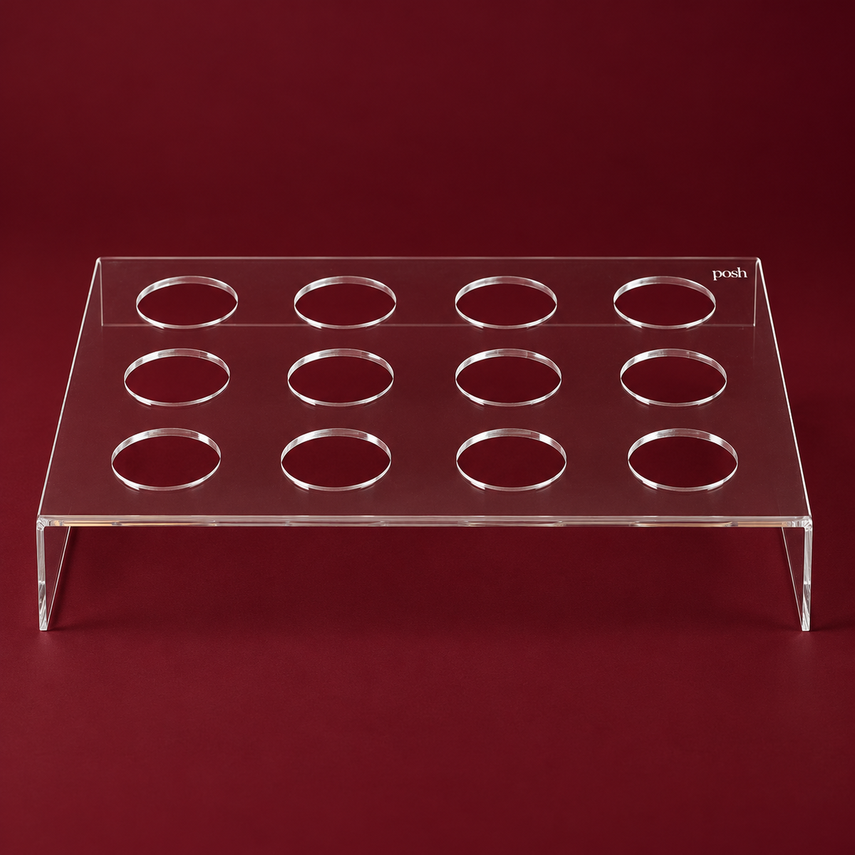 12 slots acrylic arabic coffee stand