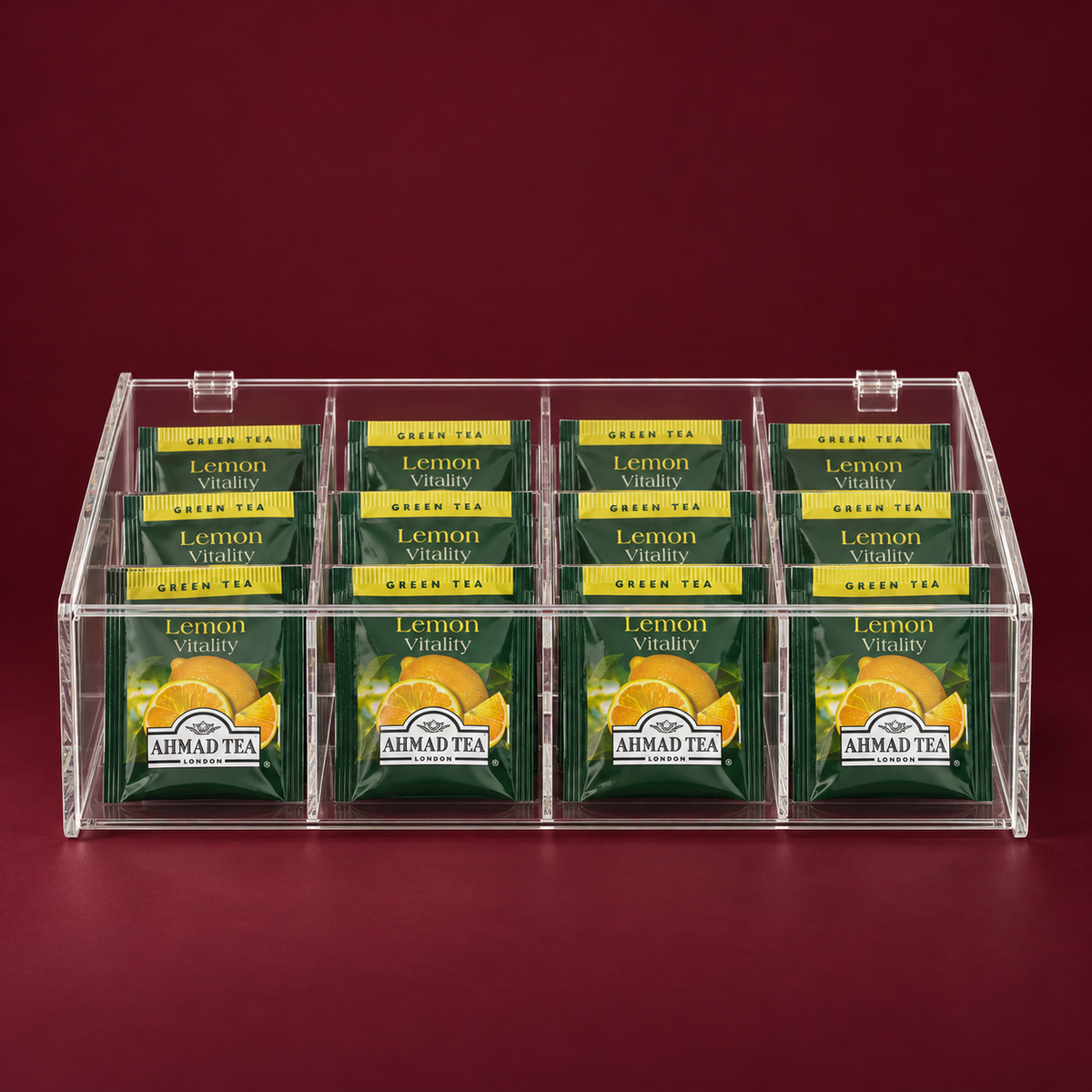 Transparent Tea Box 12 Slots