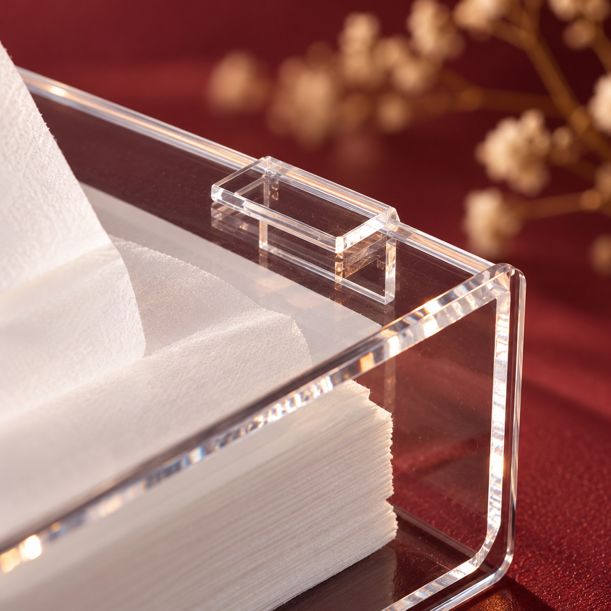 Transparent Tissue Box