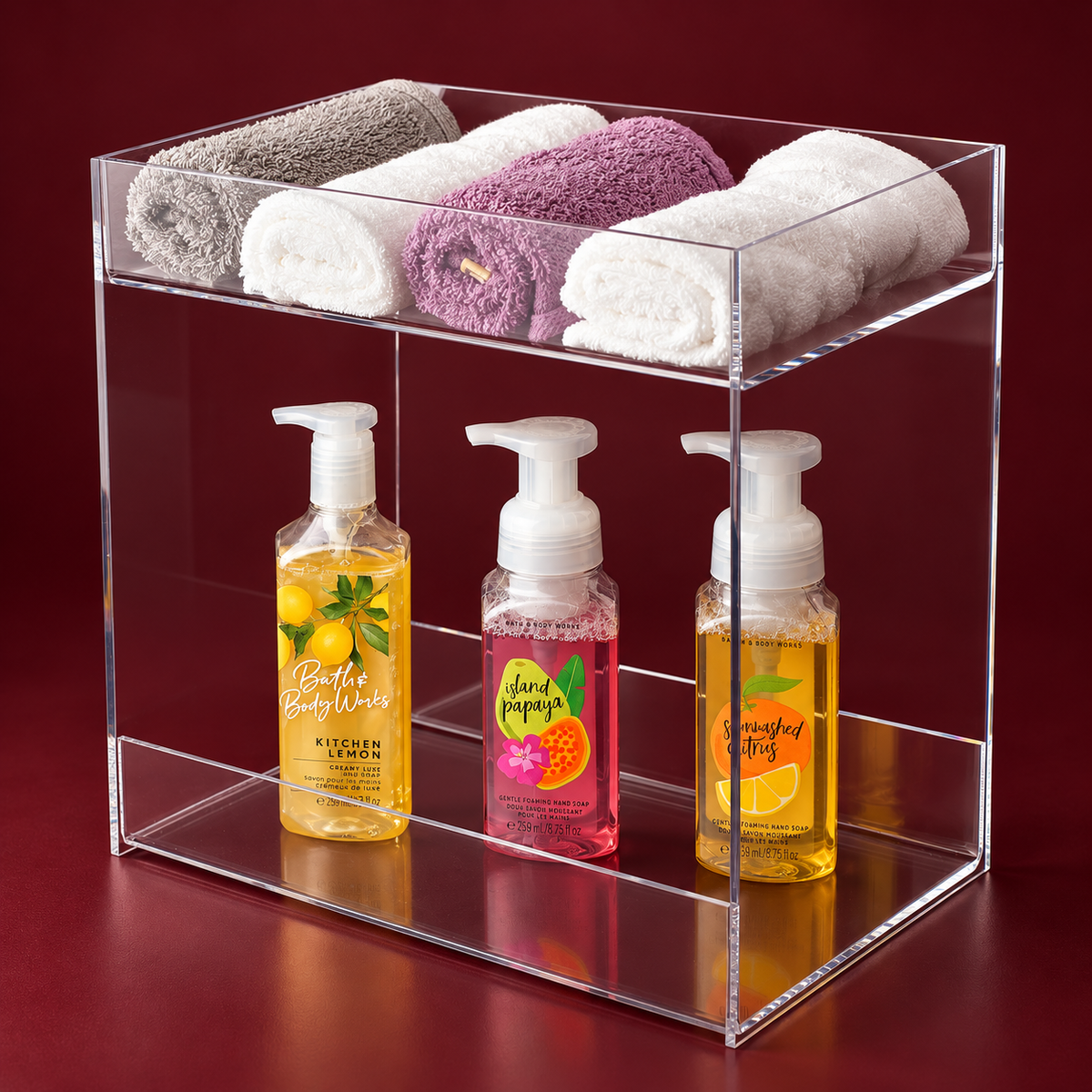2 levels-Transparent Organizer