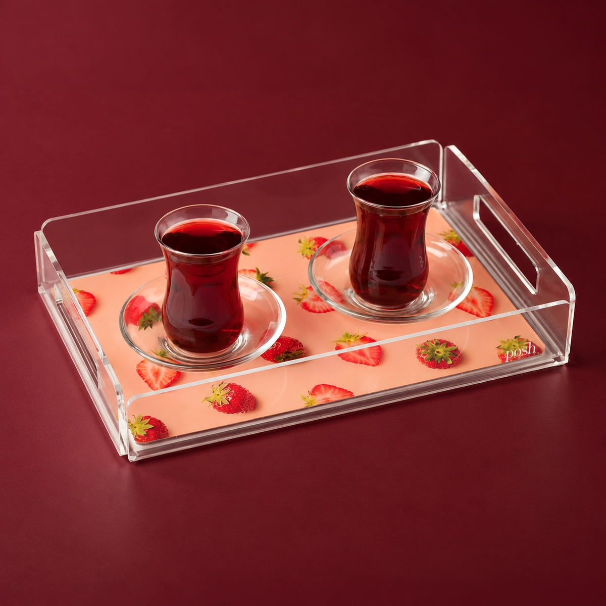 Strawberry Printed tray