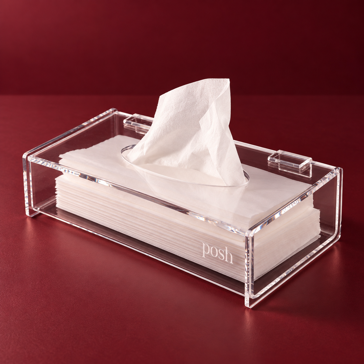 Transparent Tissue Box