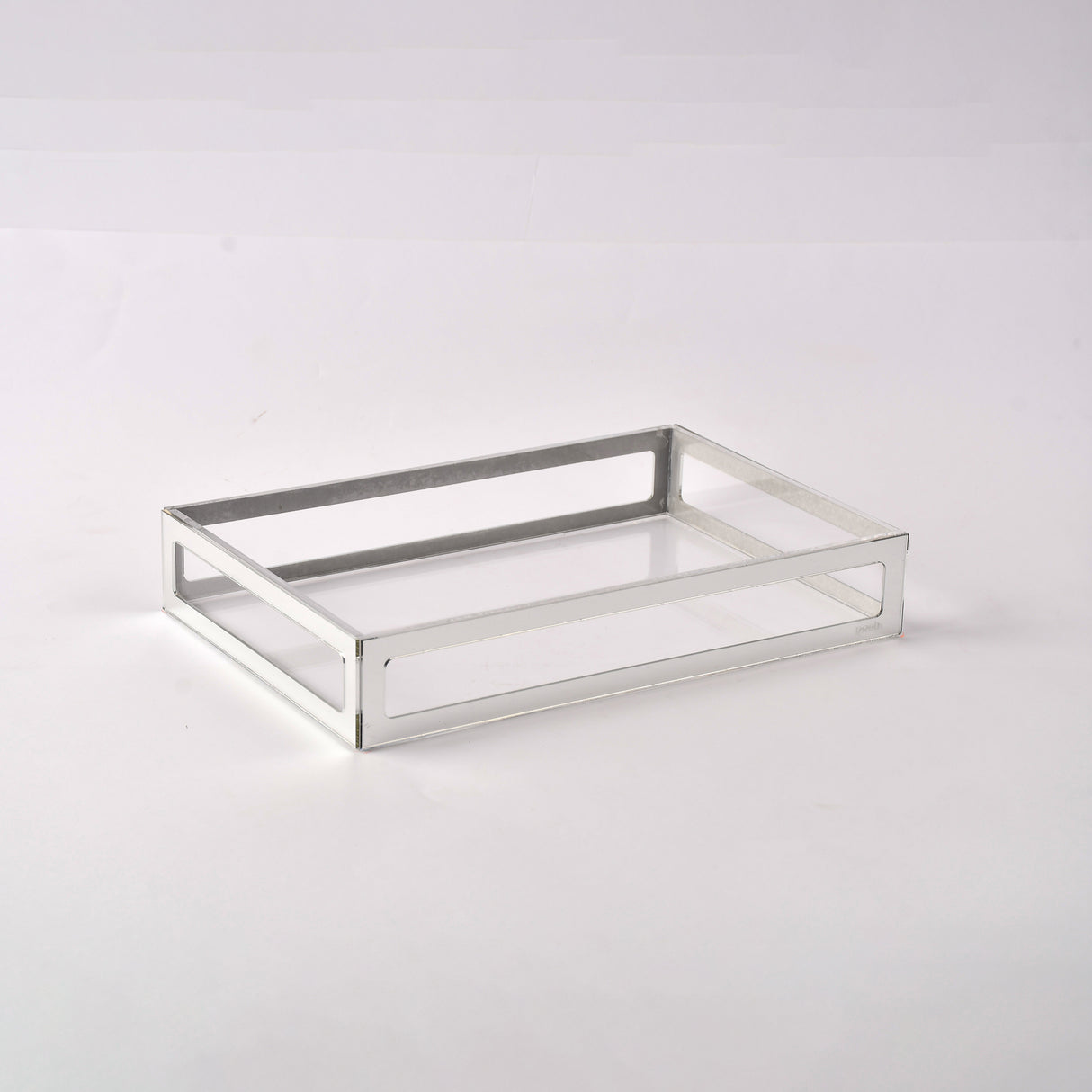 Silver framed serving tray