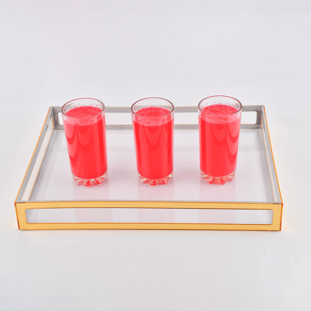 Gold framed serving tray