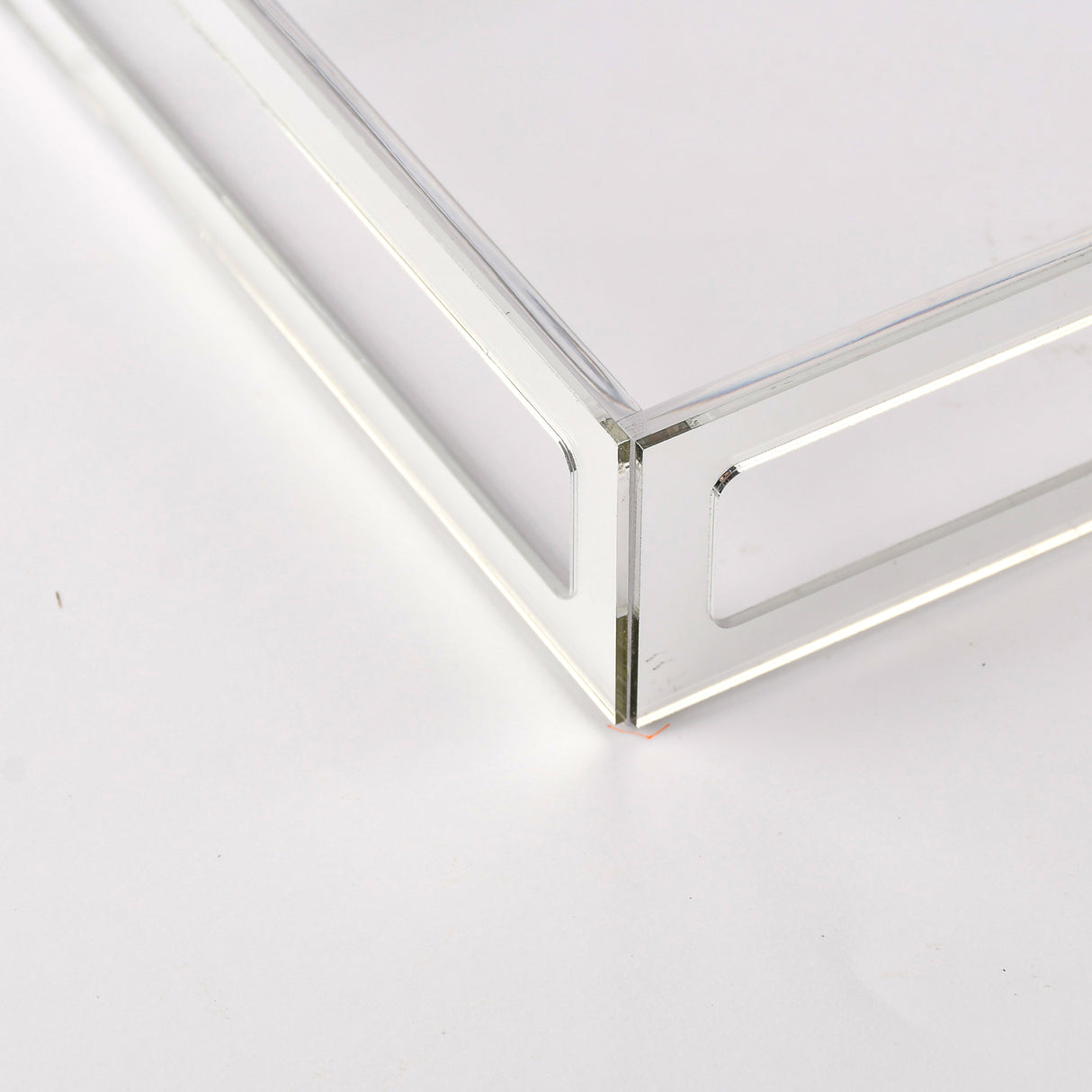 Silver framed serving tray