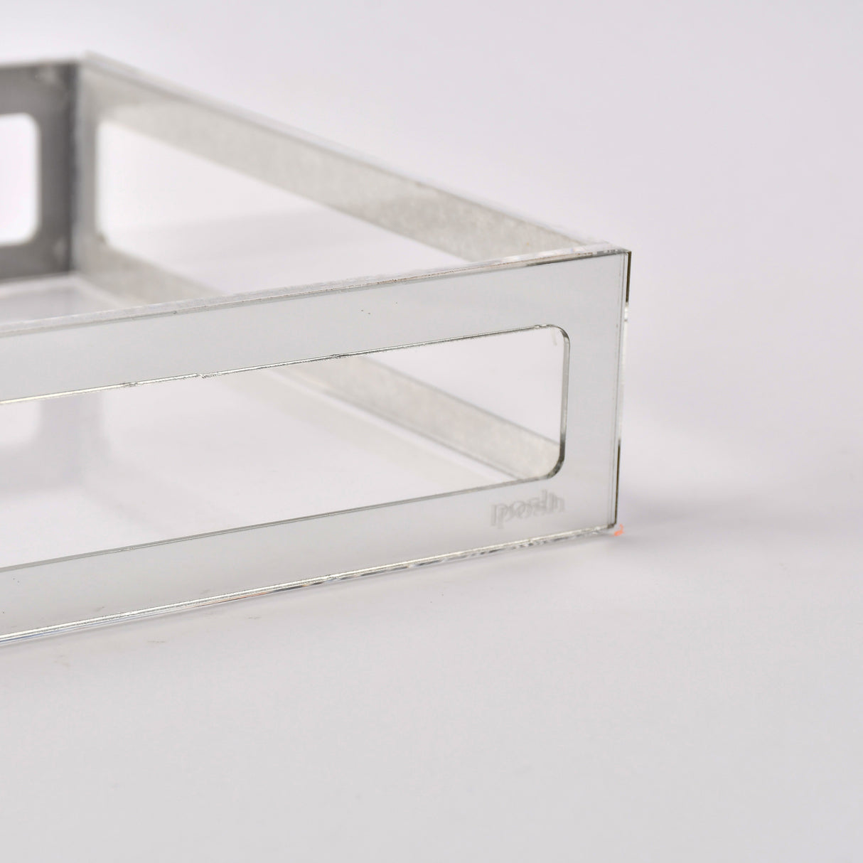 Silver framed serving tray