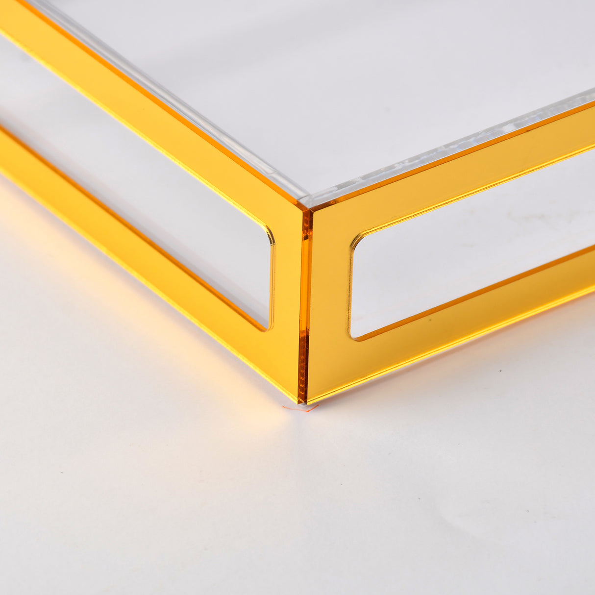 Gold framed serving tray