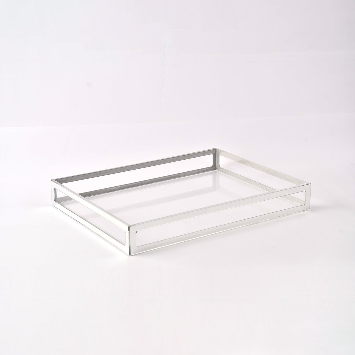 Silver framed serving tray