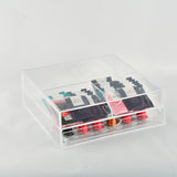 2 levels transparent drawer