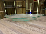 Glass serving plate(boat shape)