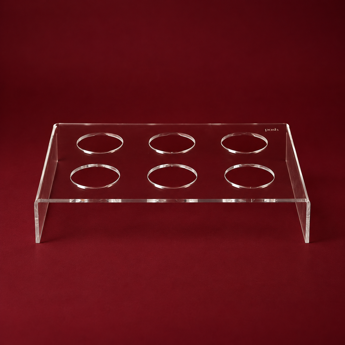 6 slots acrylic arabic coffee stand