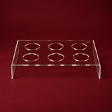 6 slots acrylic arabic coffee stand