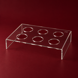 6 slots acrylic arabic coffee stand
