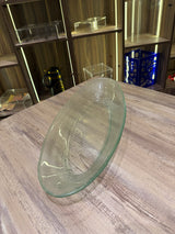 Glass serving plate(boat shape)