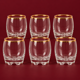 Arabic coffee cups with gold line set of 6 pieces