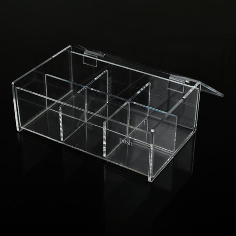 Transparent 6 slots Tea Box