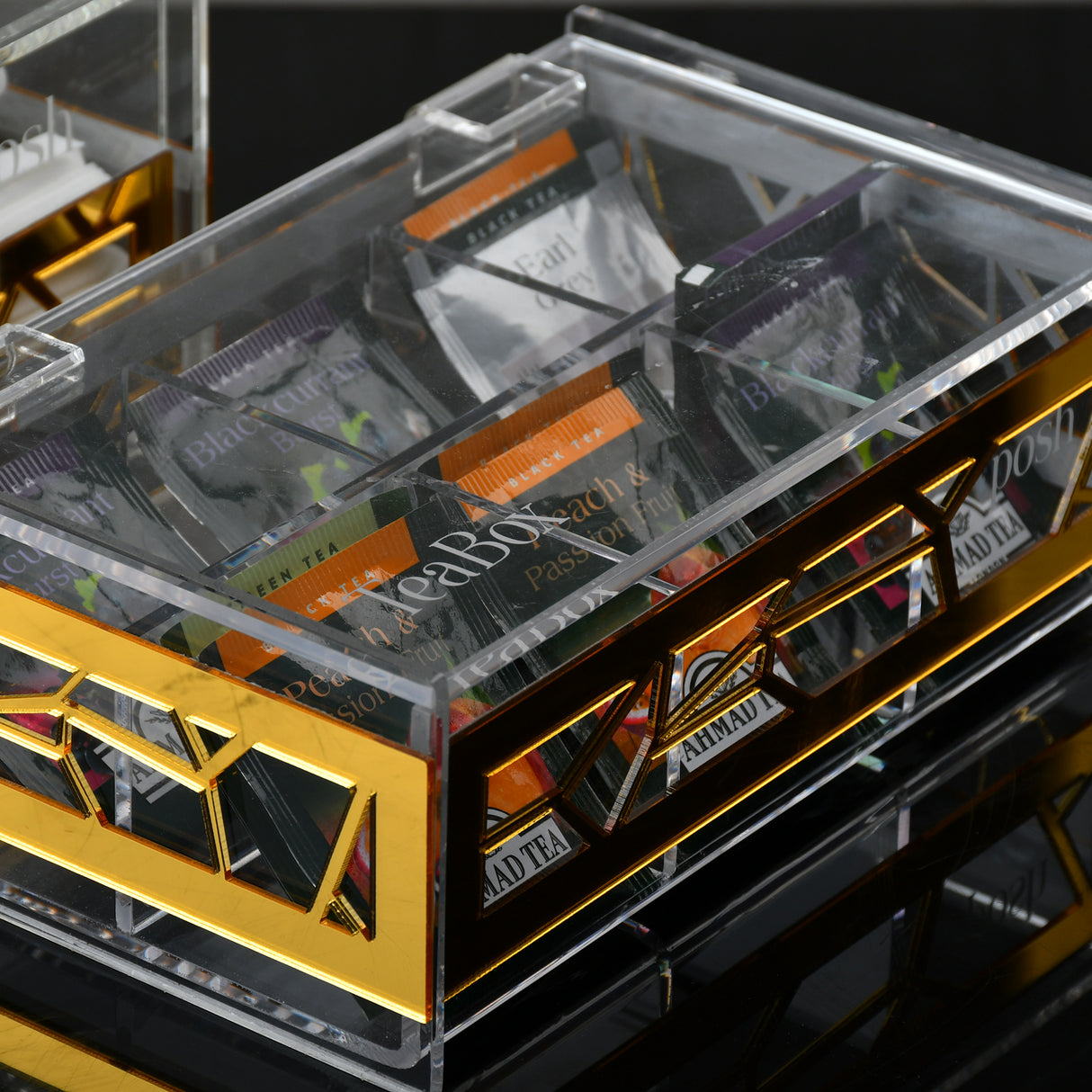 Gold Set(basket+tissue box+tea box)