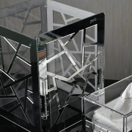 Silver Set(basket+tissue box+tea box)