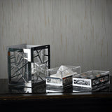 Silver Set(basket+tissue box+tea box)