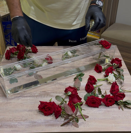 Large flowers displaying box 24slots