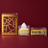Gold Set(basket+tissue box+tea box)