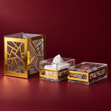 Gold Set(basket+tissue box+tea box)