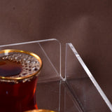 large engraved transparent tray (رمضان كريم) 30x40