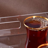 large engraved transparent tray (رمضان كريم) 30x40