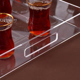 large engraved transparent tray (رمضان كريم) 30x40