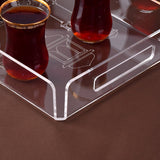 Small engraved transparent tray (رمضان كريم) 20x30