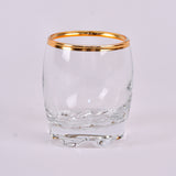 Arabic coffee cups with gold line set of 6 pieces