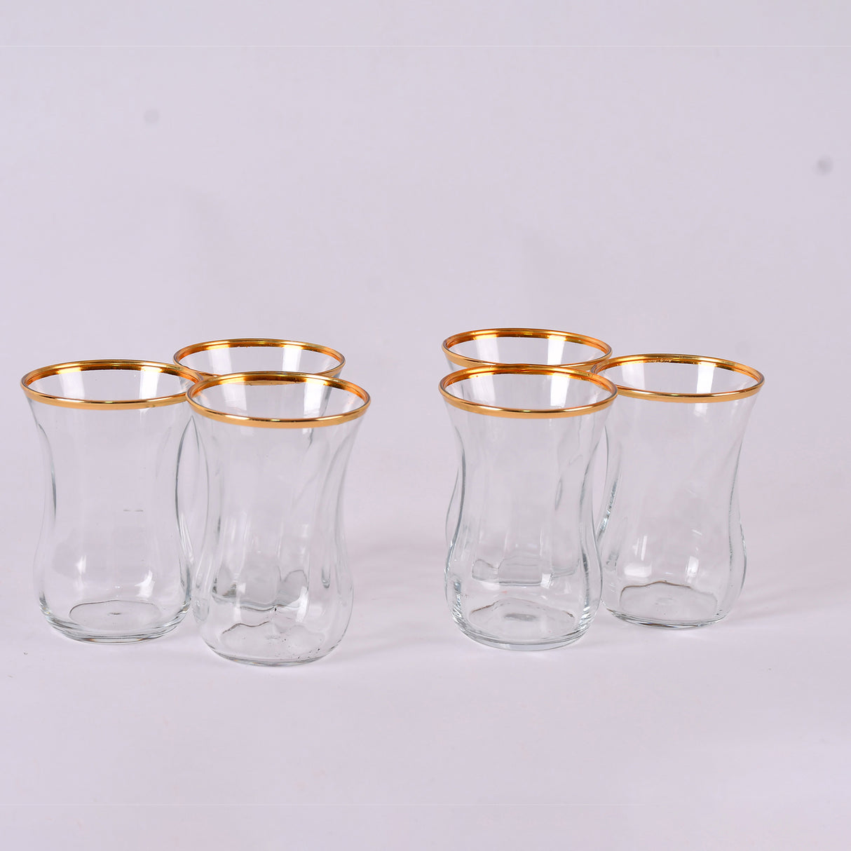 stkana cups set of 6 cups (gold line)
