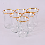 stkana cups set of 6 cups (gold line)