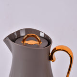 grey water pot with gold handle 1 litre