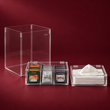 Transparent Set(basket+tissue box+tea box)