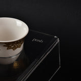 6 arabic coffee cups(ramadan shape) with acrylic holder