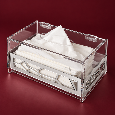 Silver Tissue Box