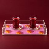 Orange Printed Tray
