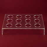 12 slots acrylic arabic coffee stand