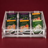 Silver 6 slots Tea Box