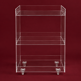 Transparent Tea Trolley 40x47x80cm | Three-Level