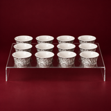 12  arabic coffee cups with acrylic holder