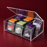 Transparent 6 slots Tea Box