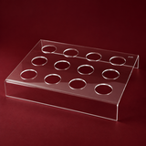 12 slots acrylic arabic coffee stand